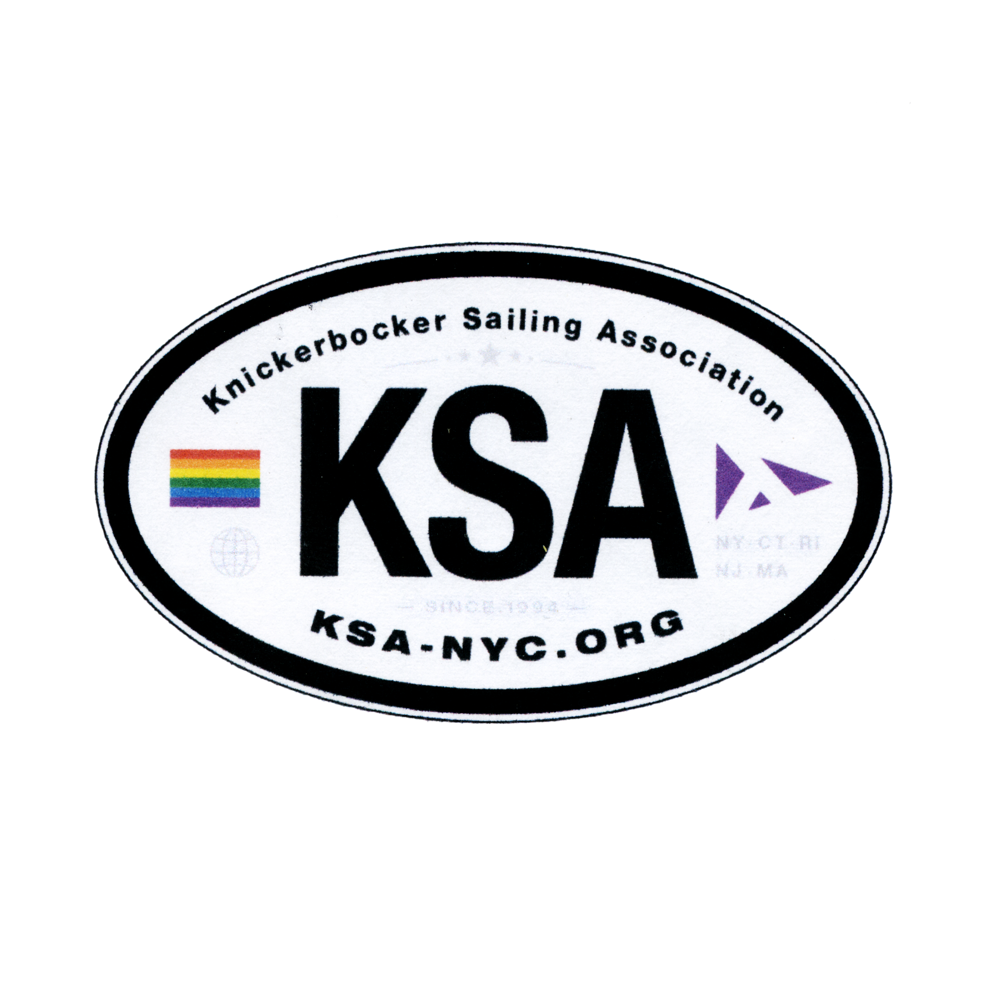 knickerbocker sailing association club sticker